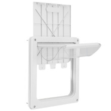 Large Dog Door, Pet and Cat Door, Weatherproof Pet Door, Clear and Secure Flap Dog Door for Composite Doors