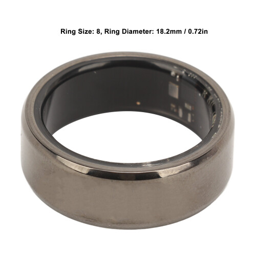 Gesundheitstracker Smart Ring Schlafmonitor Wasserdicht IP68 Schwarz Größe 8 1