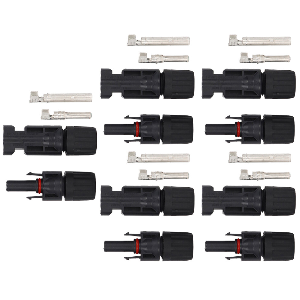 5 Sets Ip67 Solar Male Female Connectors 1000V 30A Cable Plug 7901380972891