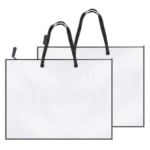 2 Pack 19 x 25 Art Portfolio Case, Portfolio Folder for Artwork, Poster Storage Bag with Zipper and Folder, Easy to Use