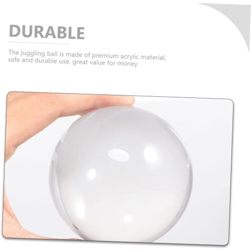 4Piece Acrylic Juggling Balls Set – Performance Tool, Transparent Spheres 1