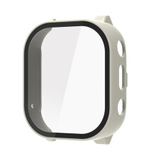 Integrated Screen Protector Guard Case Cover for-ivory white