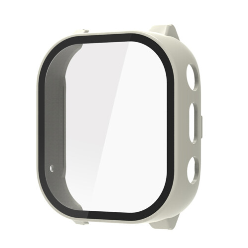 Integrated Screen Protector Guard Case Cover for-ivory white