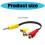 3,5-mm-Stecker auf 3RCA-Buchse, Splitter-Adapter, Stereokabel 3