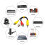 3,5-mm-Stecker auf 3RCA-Buchse, Splitter-Adapter, Stereokabel 5