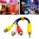 3,5-mm-Stecker auf 3RCA-Buchse, Splitter-Adapter, Stereokabel 2