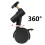 3 Pack Light Stand Casters with Brake System 360 Degree Adjuts 4