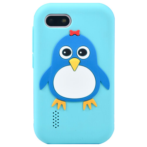 Dubbele lens kindertelefoon Digitale kindercamera-Blauw