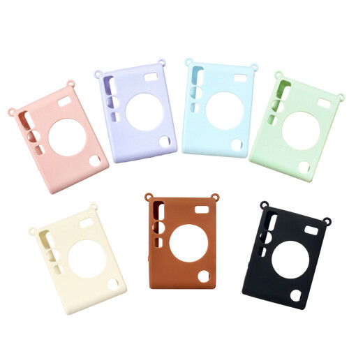 Housse de Protection complète en Silicone pour caméra Mini-brun 1