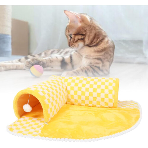 Cat tunnel mat, washable, removable cat bed decoration, comfortable for resting 1