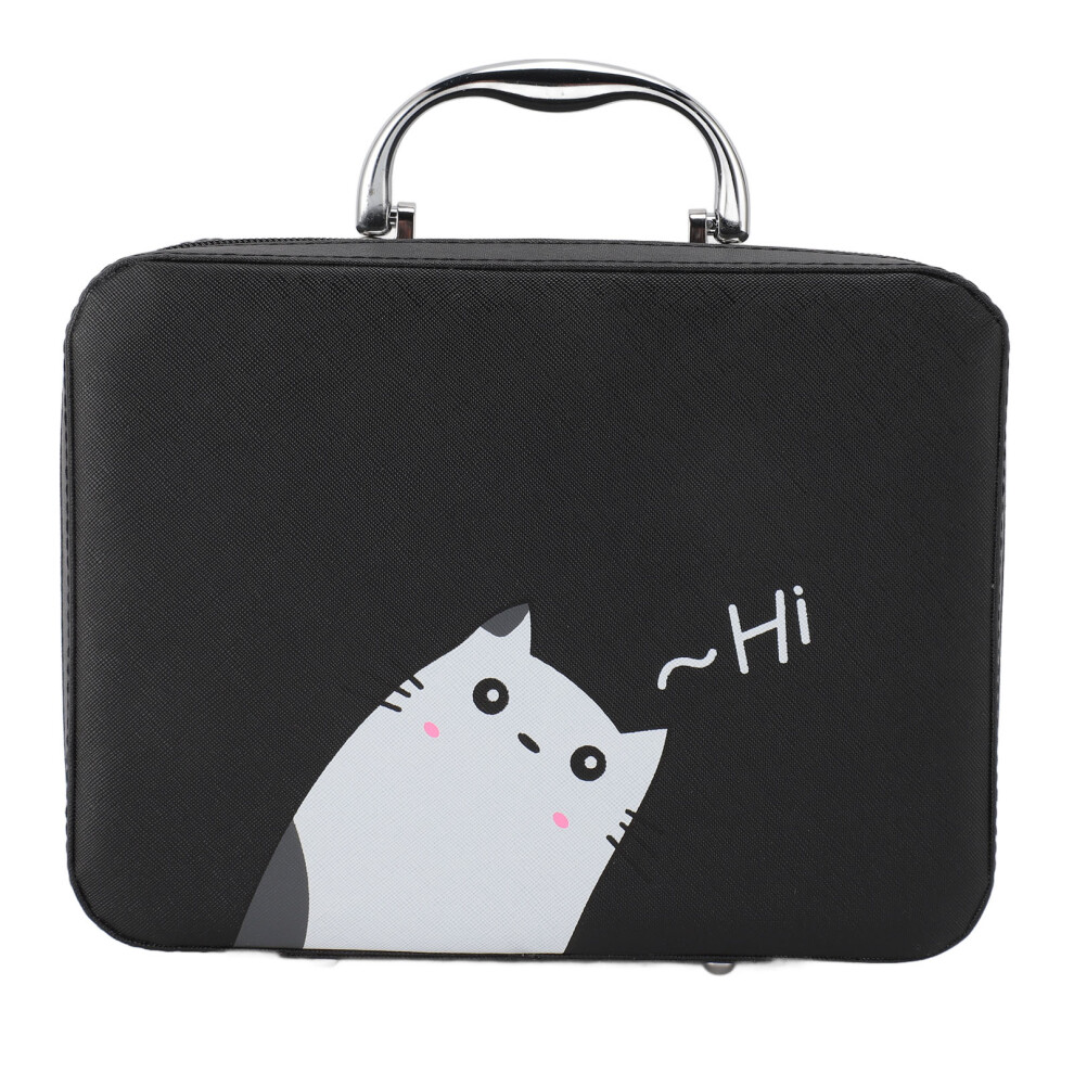 Luxurious Gift Makeup Bag with Premium Linen Fabric Look, Waterproof Multi-Functional Organizer for Women, Large Capacity Cosmetic Case with Durable
