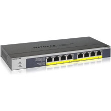 NETGEAR GS108PP Unmanaged Gigabit Ethernet (10/100/1000) Power over Ethernet (PoE) Black