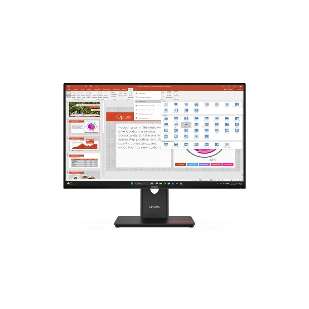 Lenovo 27" 1920 X 1080 Wled Ips 120Hz 16:9 300Cd/MãÂ² 4Ms 178Ã / 178Ã Usb Pd (15W) 198155815652