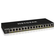NETGEAR GS316P Unmanaged Gigabit Ethernet (10/100/1000) Power over Ethernet (PoE) Black