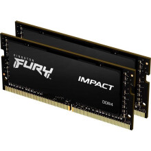 Kingston Fury Impact 16 (2 x 8 GB) 3200MHz DDR4 CL20 Laptop Memory Kit of 2 KF432S20IBK2/16 Kit of 2 3200MHz 16 GB