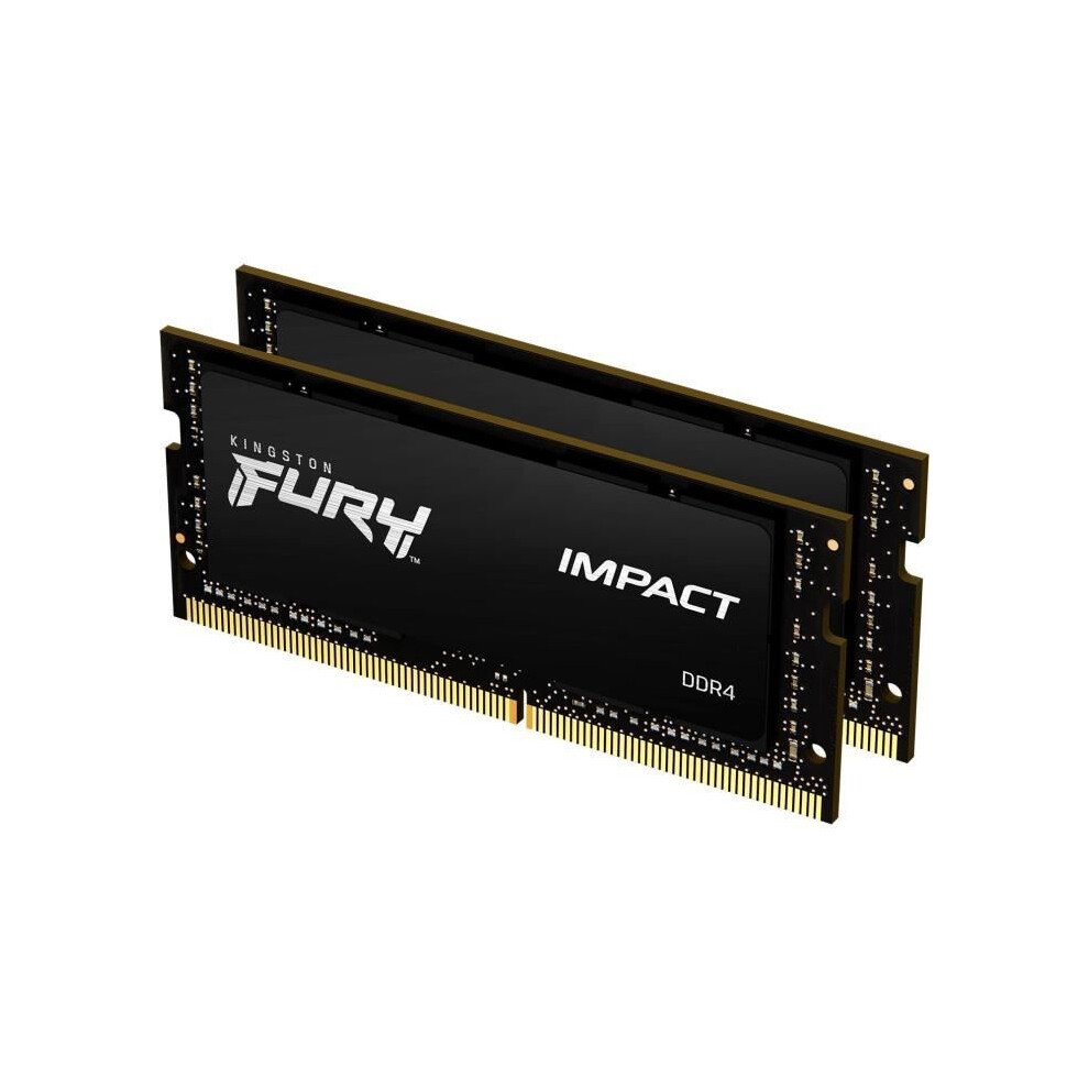 Kingston Fury Impact 16 (2 X 8 Gb) 3200Mhz Ddr4 Cl20 Laptop Memory Kit Of 2 Kf432s20ibk2/16 Kit Of 2 3200Mhz 16 Gb 740617318425