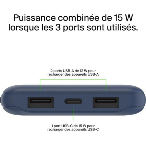 Belkin Bateria externa - BELKIN - 10 000 mAh - Azul