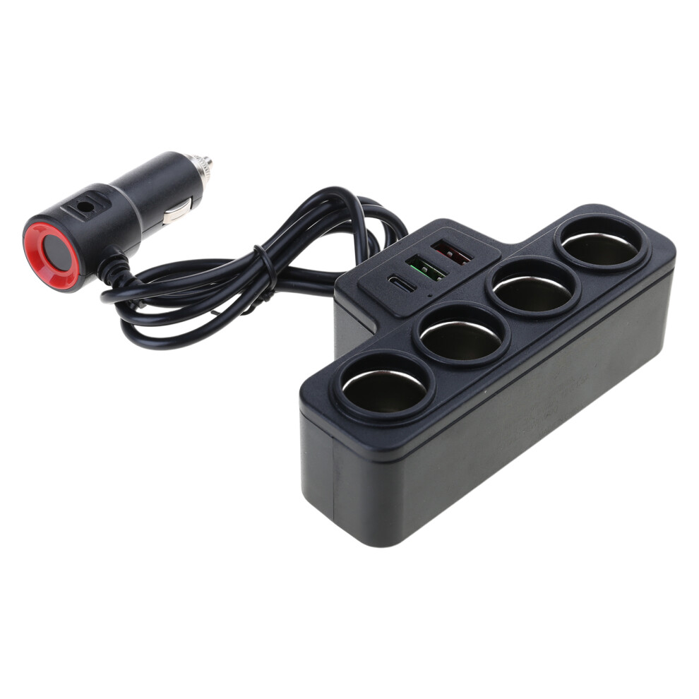 Portable Car Charger 12V/24V Power Socket Splitter Fast Charging 7709000280520