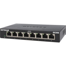 NETGEAR GS308-300PES network switch Unmanaged L2 Gigabit Ethernet (10/100/1000) Black