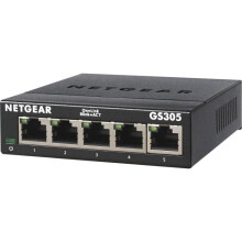 NETGEAR GS305 Unmanaged L2 Gigabit Ethernet (10/100/1000) Black