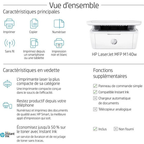 HP HP LaserJet MFP M140w Printer 2