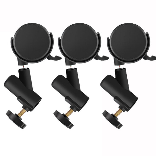 3pcs Universal Adjust Wheel 16mm Pipe Diameter for Lighting