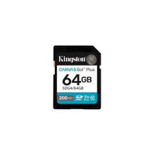 Kingston 64GB SDXC Canvas Go Plus Gen4 200MB/s C10 UHS-I U3 V30