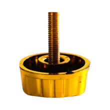 Standard fishing reel handle knob screw caps, fishing reel, spare parts, reel handle screws, nut caps for reel handle in gold color
