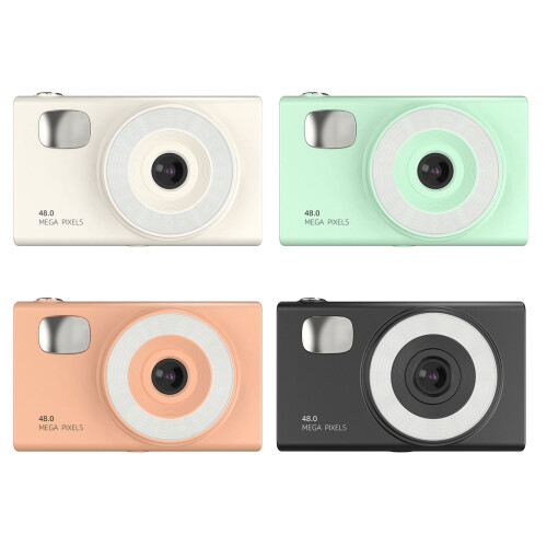 Digital Camera H12 Card Camera 48MP 1080P Fully-auto-Orange 1
