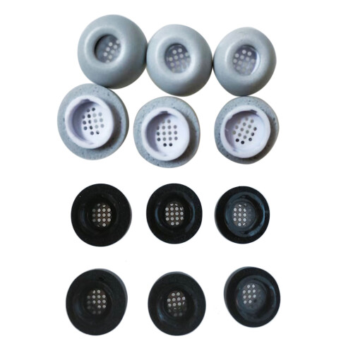 Embouts ergonomiques pour écouteurs, housse en mousse à-Gris 1