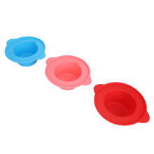 3pcs Silicone Wax Melting Bowls, Non-Stick, Wide Margin, Multi-Color Set