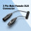 Spring Retractable 3Pin 3Pin Male Female Cable Balanced Shielded 4