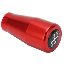5-Gang Aluminum-Schaltknauf M8 M10 M12 für manuelle Fahrzeuge Rot