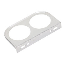 Automotive 2‑1/16 Inch 52MM Metal Gauge Panel Mount Silver Universal