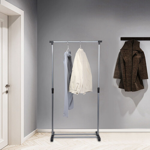 Transform Your Space, Double Rod Closet System, Adjustable Height Garment Rack For A Tailored Experience 1