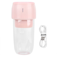Copo de viagem com misturador automático, liquidificador recarregável para smoothies, liquidificador de vidro borossilicato com design compacto,