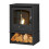 OKO S2 Bio Ethanol Stove with Log Storage in Charcoal Grey 6