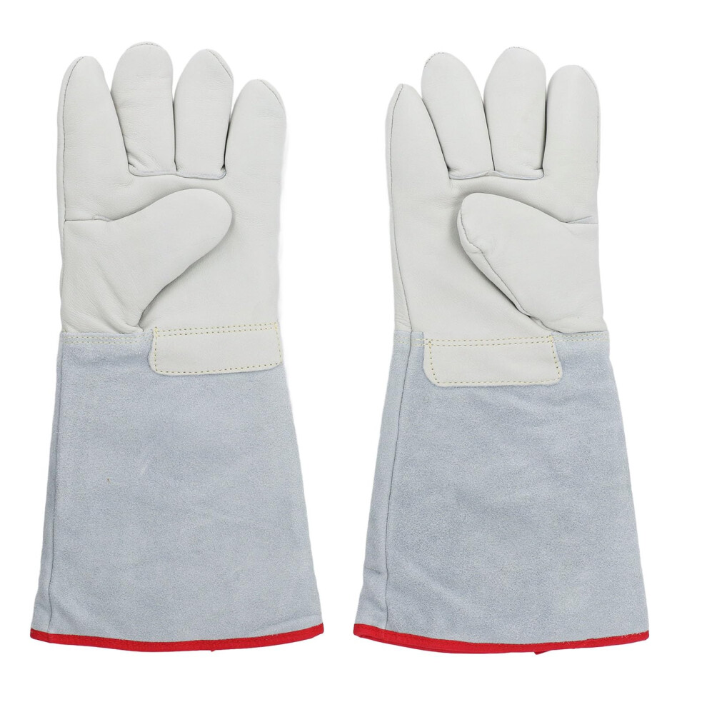 Antifreeze Gloves 3Layer Cow Leather 40Cm Coldresistant For Liquid Nitrogen Ln2 Dry Ice Handling Cold Storage 9426802250695