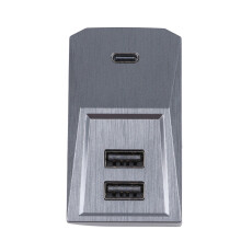 Hub de expansão de portas USB-C para interior de Tesla, extensor USB com 4 portas para carregamento e dados, solução personalizada para