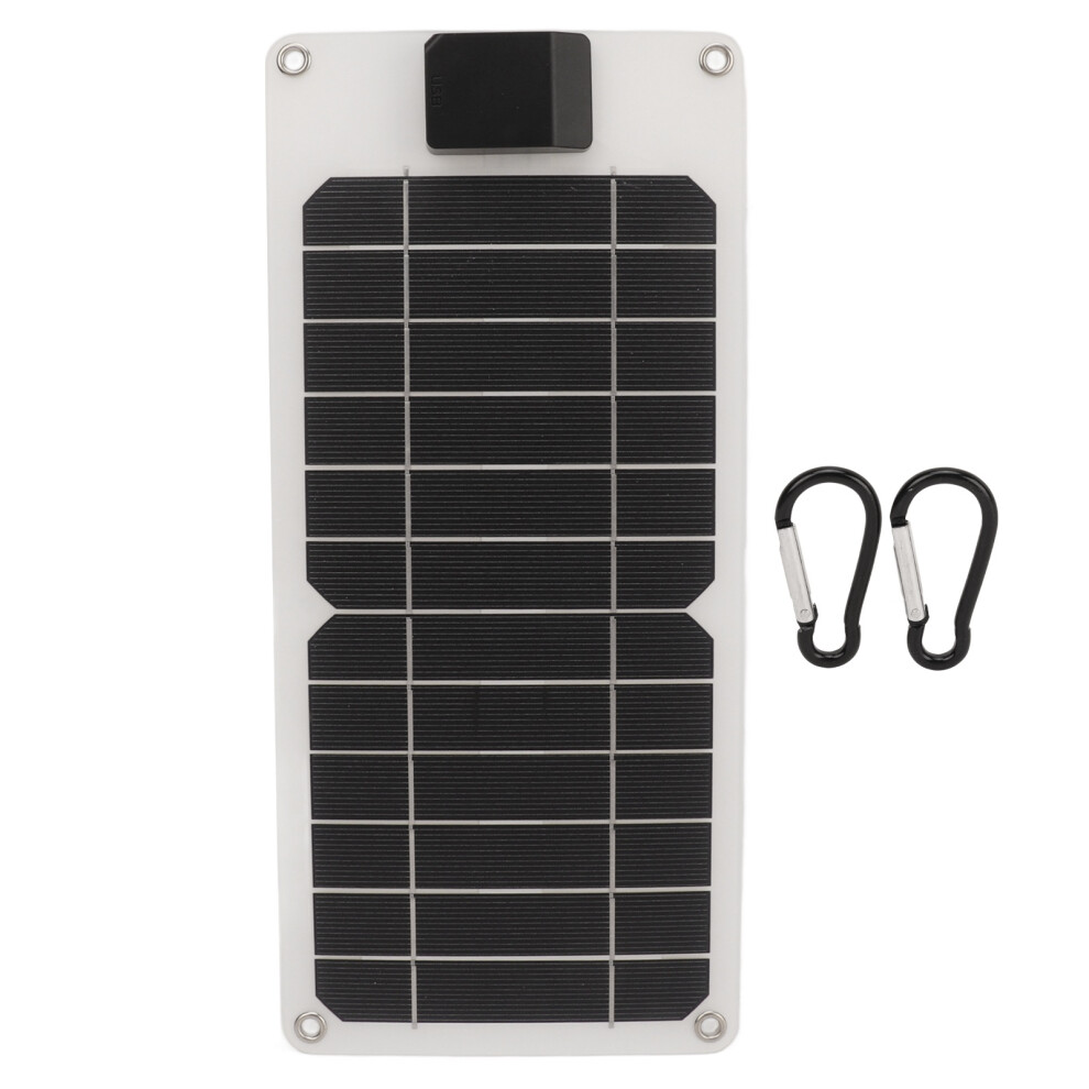 Usb Solar Panel High Efficiency Conversion Monocrystalline Silicon For Outdoor Charging Durable Weatherproof Design With Shock Resistant Housing 9159805532764