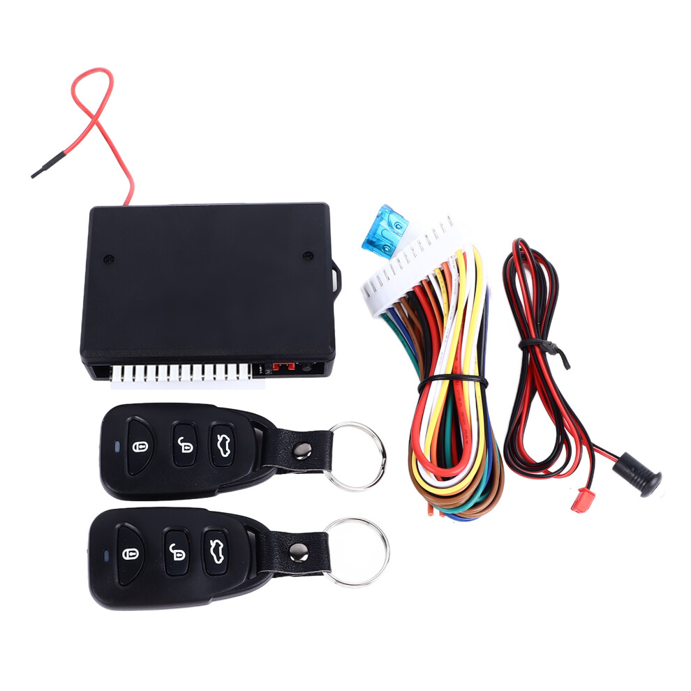 Car Keyless Entry Kit With Remote Control Function, Universal Fit For 12V Vehicle, Central Lock Built-In And Trunk Release Output For Enhanced 9159805532795