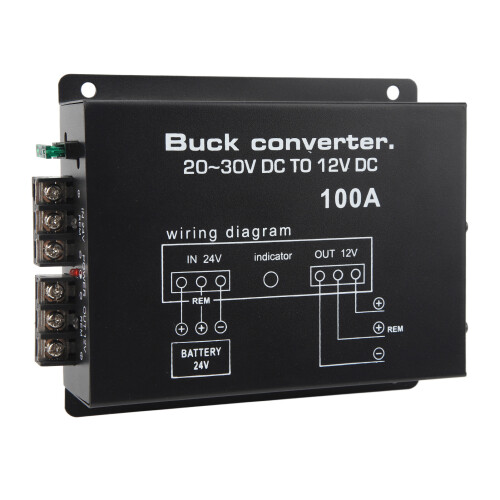 Μετατροπέας τάσης DC24V σε 12V για χρήση σε αυτοκίνητα, προστασία από υπερθέρμανση 1