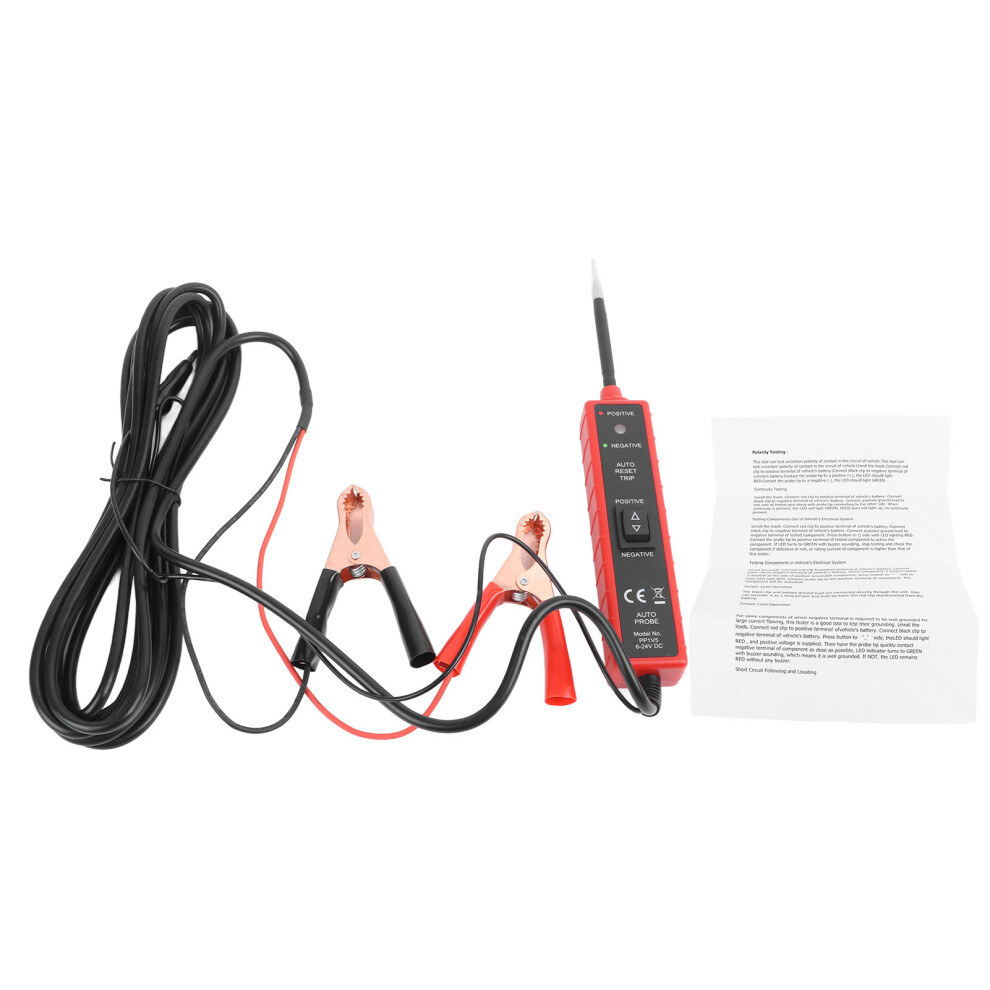 Led Indicator Automotive Circuit Tester Power Probe Short Circuit Finder Battery Fuse Continuity Polarity Grounding Test Tool Auto Electrical System 9190834869575