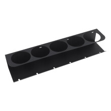 Carbonstahl-Wandmontage-Sprühflaschenhalterung, 5 Löcher, 6 Fächer