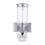 Wall Mount Dry Food Dispenser Kitchen Storage With Small Cups Single Silver 1