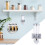 Wall Mount Dry Food Dispenser Kitchen Storage With Small Cups Single Silver 4