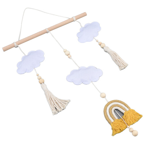 Exquisite Boho Rainbow Crib Mobile, Handcrafted For Decor And Development 1