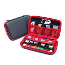 Electronics Organizer Case with Large Capacity for USB Drives and Memory Card Storage Travel Holder