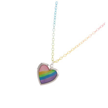 Heart pendant necklace for jewelry with photo compartment for birthdays, special occasions, quality iron chain, lightweight