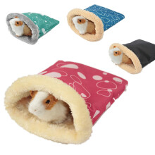 Pack of 2 Hedgehog Cuddly Bags for Hamsters, Warm Nest Pet Bag, Random Colour